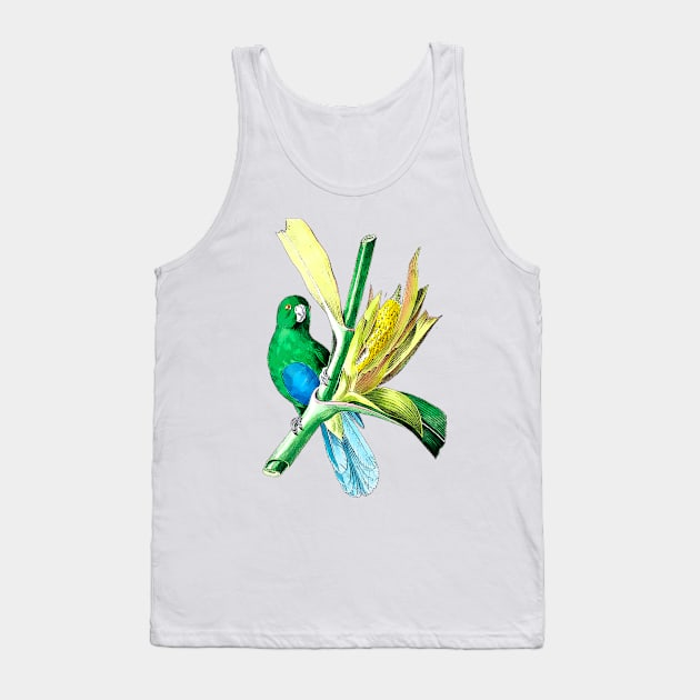 little green parakeet Tank Top by Marccelus